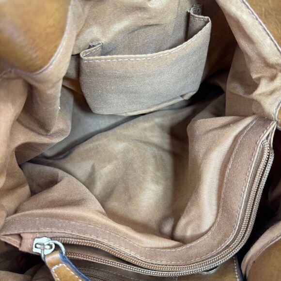 Relic Floral Canvas Hobo Shoulder Bag Ivory Multi Boho Western - Picture 11 of 13